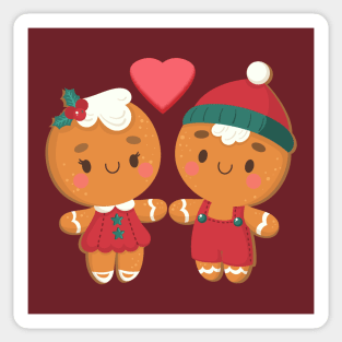 gingerbread love Sticker